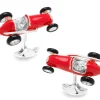 Deakin & Francis Red Racing Car Cufflinks