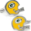 NFL Retro Green Bay Packers Helmet Cufflinks