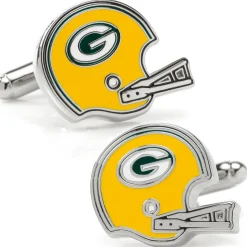 NFL Retro Green Bay Packers Helmet Cufflinks
