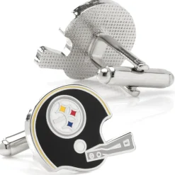 NFL Retro Pittsburgh Steelers Helmet Cufflinks