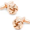 Ox and Bull Trading Co. Rose Gold Knot Cufflinks