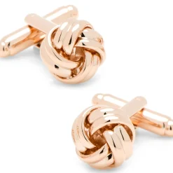 Ox and Bull Trading Co. Rose Gold Knot Cufflinks