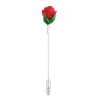 Tateossian Rose Lapel Pin In Palladium Plating