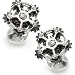 Ox and Bull Trading Co. Rotating Gear Cufflinks