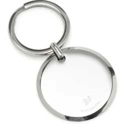 Ox and Bull Trading Co. Round Engravable Stainless Steel Key Chain