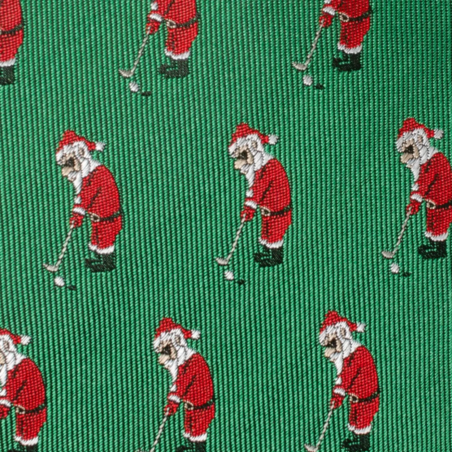 Cufflinks, Inc. Santa Golf Par-Tee Men's Green Tie