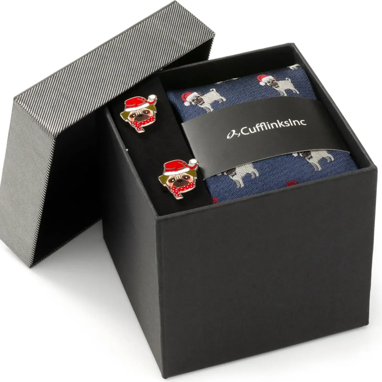 Cufflinks, Inc. Santa Pug Gift Set