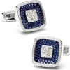 Jacob & Co. Sapphires & Diamond Square Cufflinks