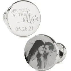Ox and Bull Trading Co. See You at the Altar Custom Photo Cufflinks