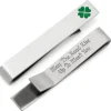 Cufflinks, Inc. Shamrock Hidden Message Tie Bar