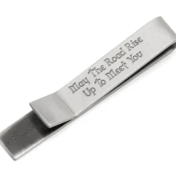 Cufflinks, Inc. Shamrock Hidden Message Tie Bar