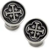 Ox and Bull Trading Co. Shipwreck Cross Coin Antique Silver Cufflinks