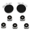 Ox and Bull Trading Co. Silver and Onyx 5-Stud Set