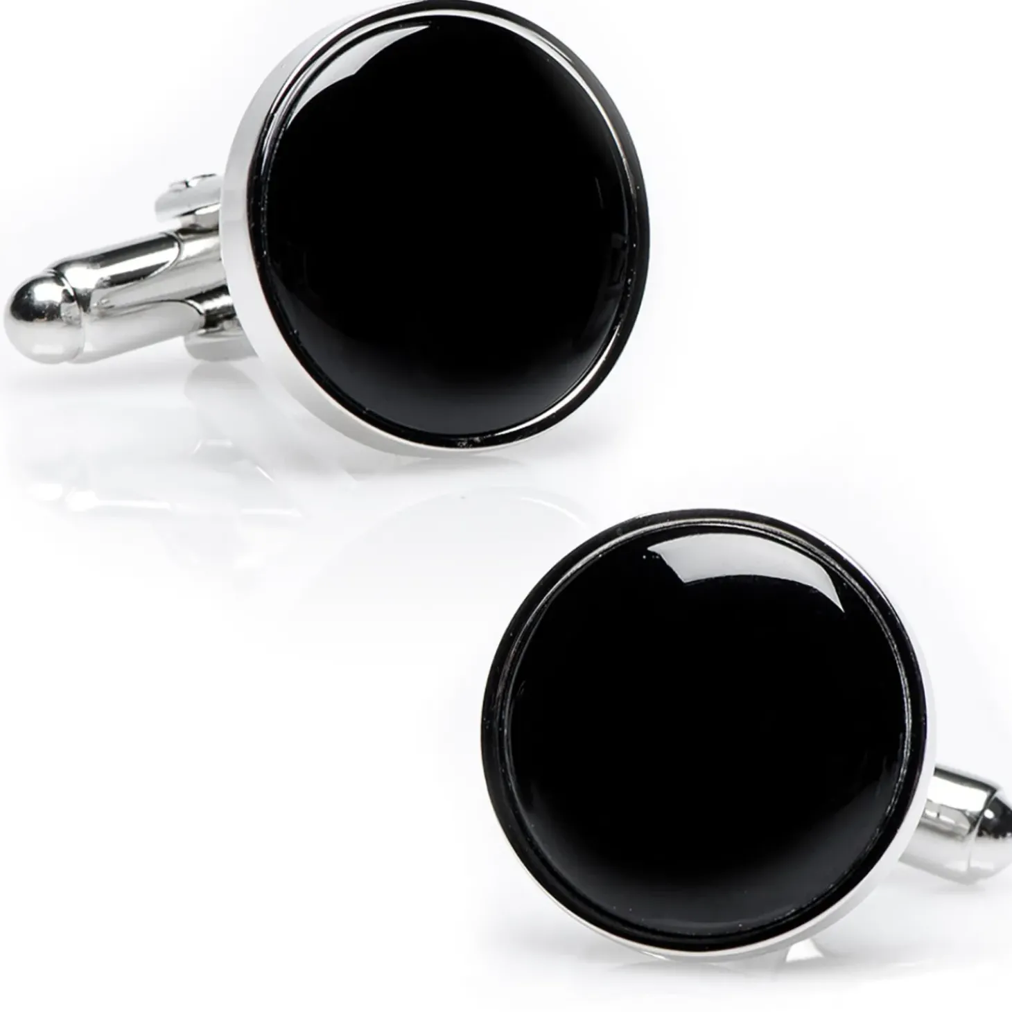 Ox and Bull Trading Co. Silver and Onyx Stud Set