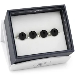 Ox and Bull Trading Co. Silver and Onyx Studs