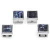 Ox and Bull Trading Co. Silver and Sodalite JFK Presidential Studs
