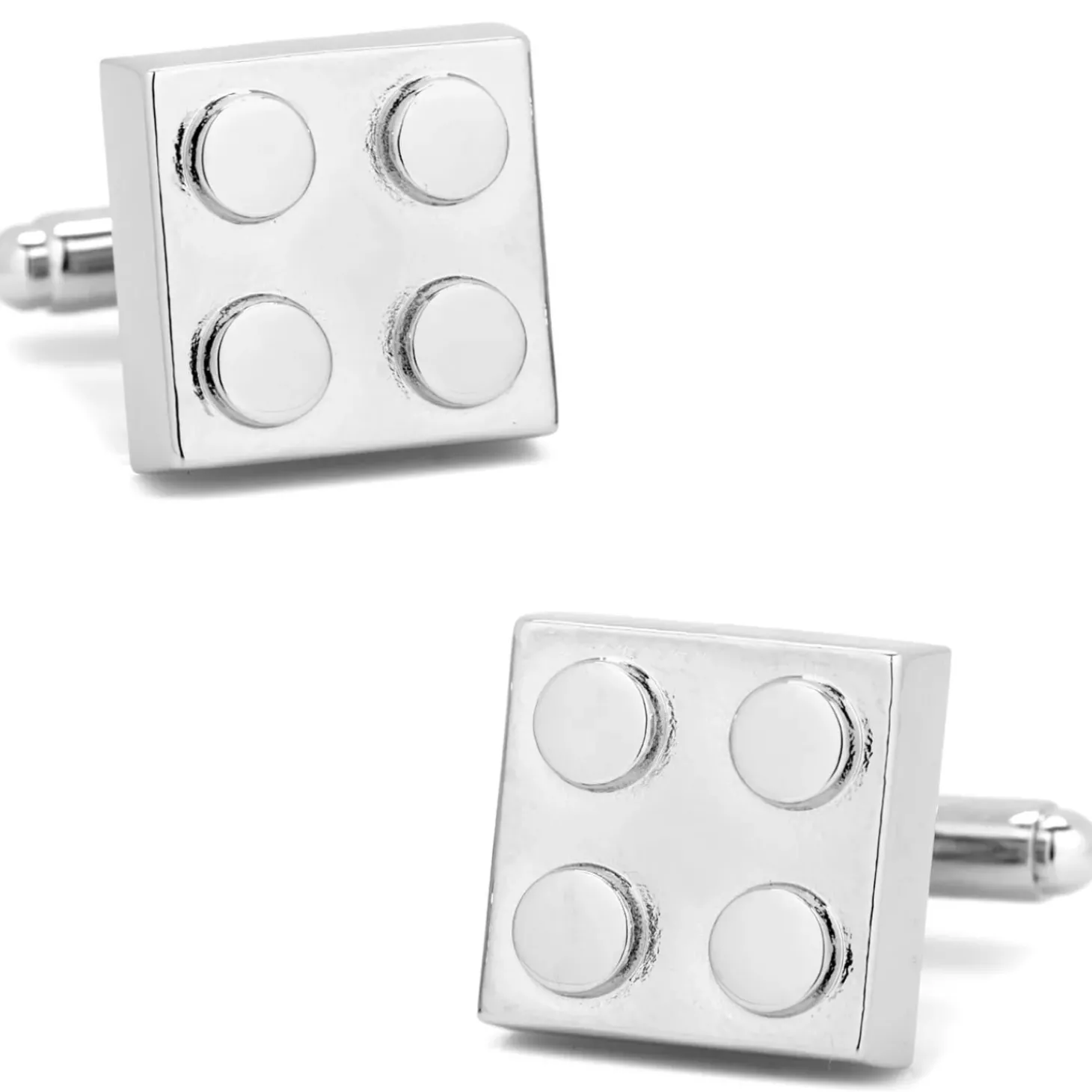 Cufflinks, Inc. Silver Building Block Cufflinks