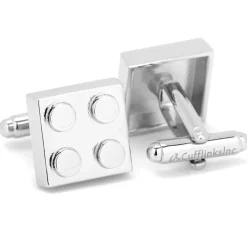 Cufflinks, Inc. Silver Building Block Cufflinks