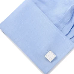 Cufflinks, Inc. Silver Building Block Cufflinks