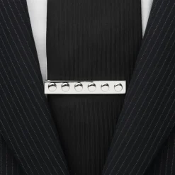 Cufflinks, Inc. Silver Building Block Tie Bar