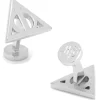 Harry Potter Silver Deathly Hallows Cufflinks