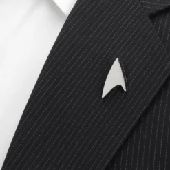 Star Trek Silver Delta Shield Lapel Pin