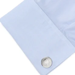 Ox and Bull Trading Co. Silver Dove Radial Cufflinks