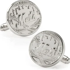 MLB Silver Edition NY Mets Cufflinks