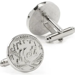 MLB Silver Edition NY Mets Cufflinks