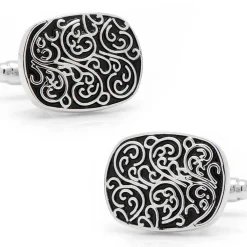 Ox and Bull Trading Co. Silver Filigree Cufflinks