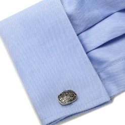 Ox and Bull Trading Co. Silver Filigree Cufflinks