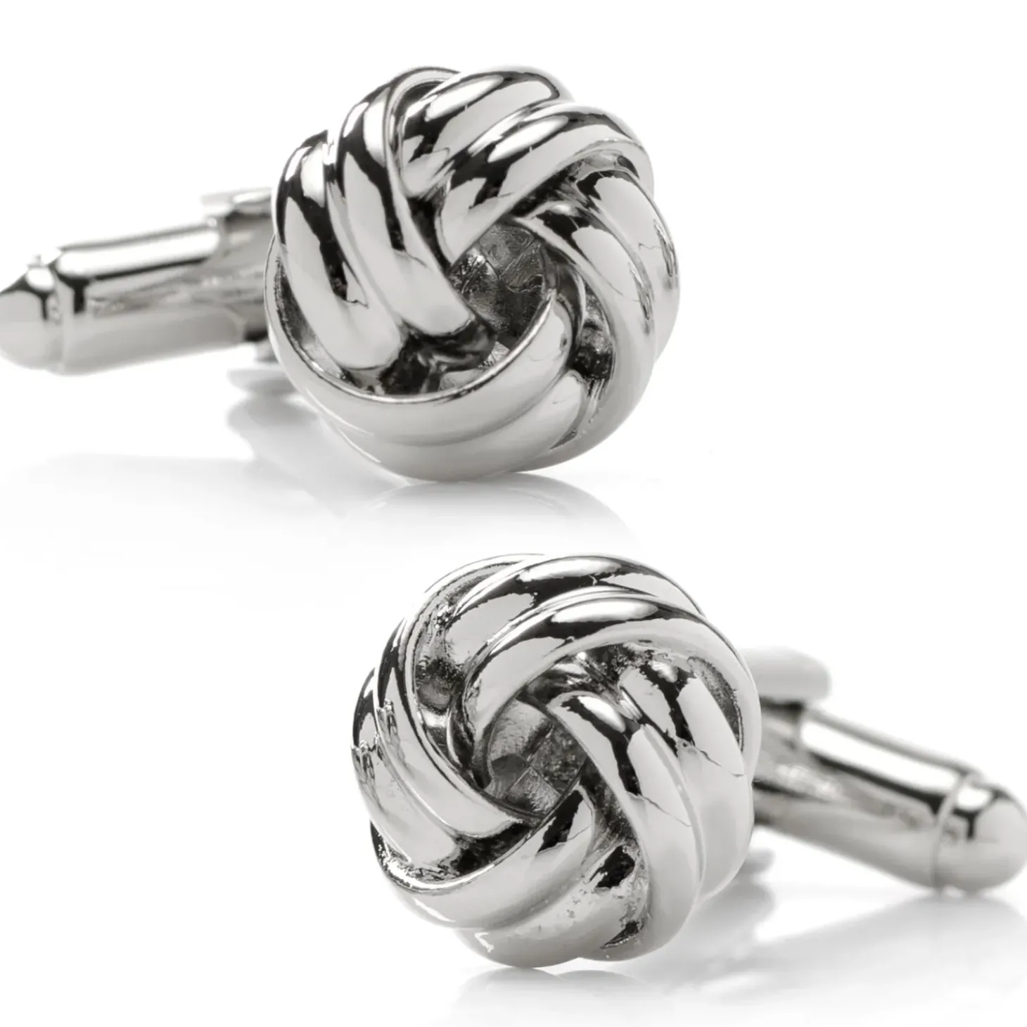 Ox and Bull Trading Co. Silver Knot Cufflinks