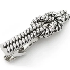 Ox and Bull Trading Co. Silver Knot Rope Tie Clip