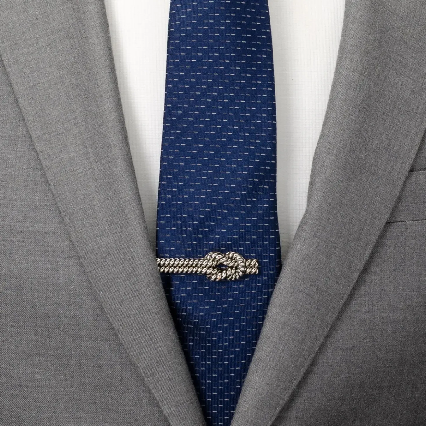 Ox and Bull Trading Co. Silver Knot Rope Tie Clip