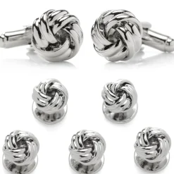Ox and Bull Trading Co. Silver Knot 5-Stud Set
