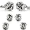 Ox and Bull Trading Co. Silver Knot Stud Set