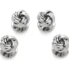 Ox and Bull Trading Co. Silver Knot Studs