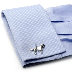 JJ Weston Silver Lab Cufflinks