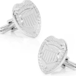 Cufflinks, Inc. Silver Police Badge Cufflinks