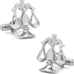 Cufflinks, Inc. Silver Scales of Justice Cufflinks