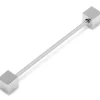 Ox and Bull Trading Co. Silver Square Eyelet Collar Bar