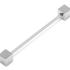 Ox and Bull Trading Co. Silver Square Eyelet Collar Bar