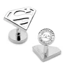 DC Comics Silver Superman Shield Cufflinks