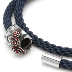 Tateossian Skull Gear w/ Semi Precious Stone Bracelet 17cm