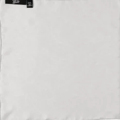 Ox and Bull Trading Co. Soft Floral Gray Silk Men's Pocket Square