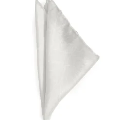 Ox and Bull Trading Co. Soft Floral Gray Silk Men's Pocket Square