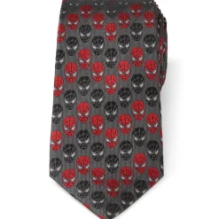 Marvel Spider-Man Chevron Red Black Men's Tie