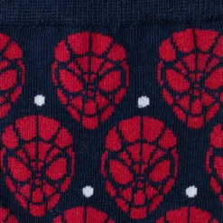 Marvel Spider-Man Dot Red and Navy Socks