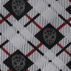 Marvel Spider-Man Plaid Black Men's Tie