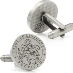 Ox and Bull Trading Co. St. Christopher Amulet Cufflinks
